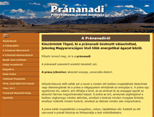 Tablet Screenshot of prananadi.hu